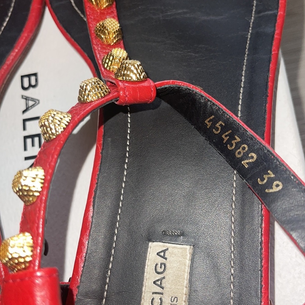 Balenciaga red women sandals - Picture 5 of 7